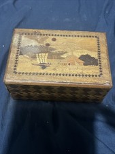 Very Rare And Beautiful Japanese Puzzle Box. Wonderful Unique Style Too.