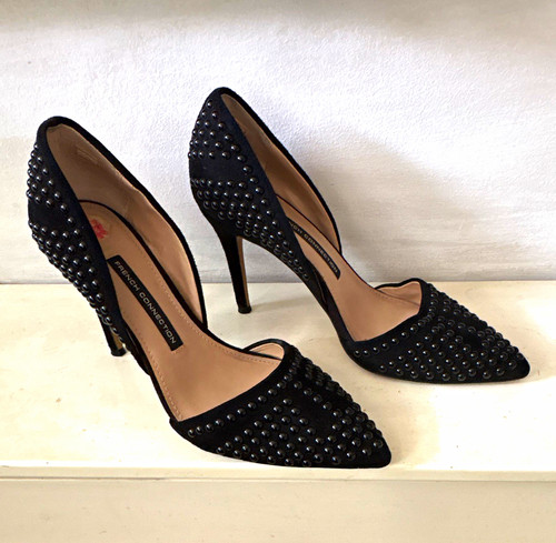 French connection black - connection, suede