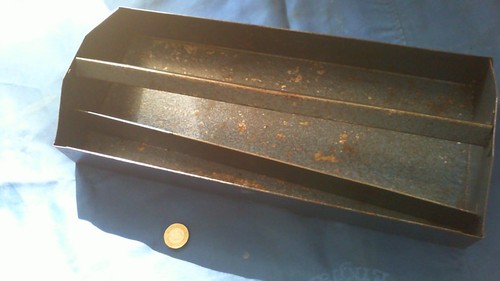 Vintage metal tote - tote,