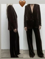 Zara SILK BLEND VELVET SET