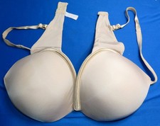 WONDERBRA  FULL EFFECT PLUNGE BRA   BEIGE  38D  PRE-OWNED