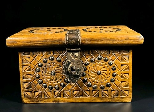 Antique chip carved wood - antique,
