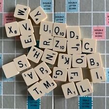 Vintage SCRABBLE - Individual Letter Tiles ROUND Back - SPARES / REPLACEMENTS