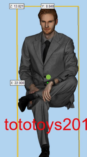 Thunder sitting suit male - 1/18,