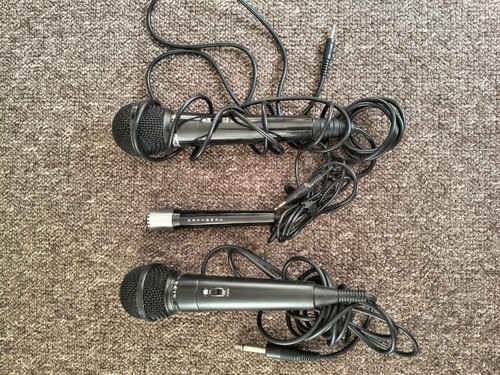 Old karaoke microphones - old,
