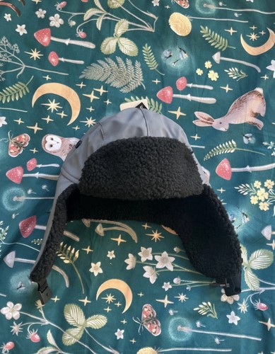Thermal grey trapper hat - , with