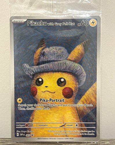 Sealed van gogh pikachu with - gogh,