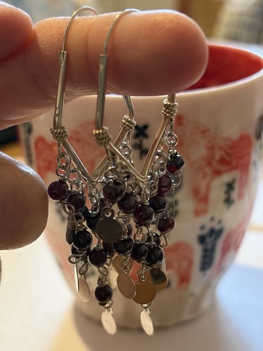 Vintage garnet and silver - vintage,
