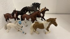 Schleich Horses x7 Retired Bundle Of 7 Mixed Toys Various Colours Collection