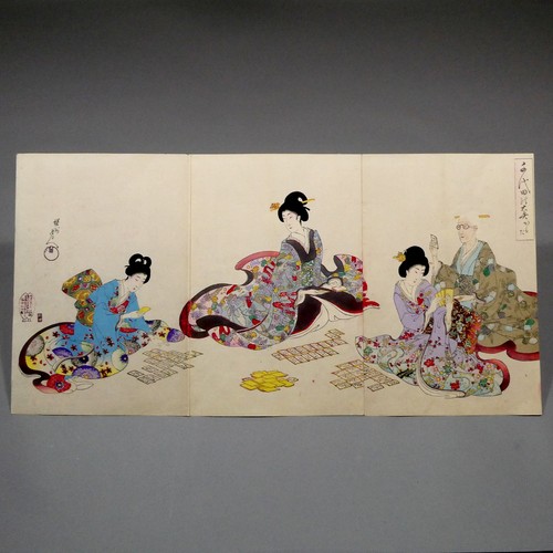 Chikanobu woodblock print - chikanobu,