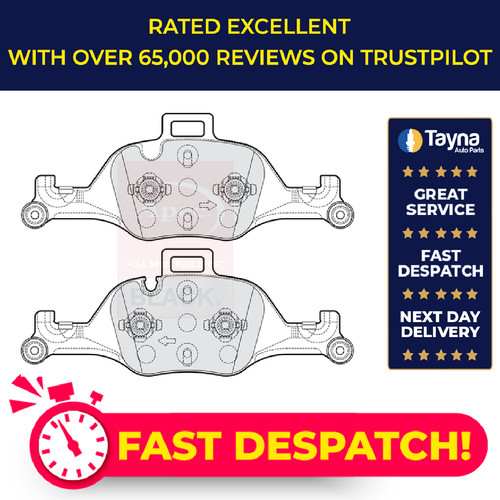 Brake pads set fits bmw - set, 730d