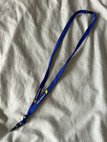 Icelandair blue lanyard - icelandair,