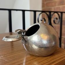 Mid Century Valenti Chrome Ball Globe Ash Tray Spanish Vintage 1950s 60s