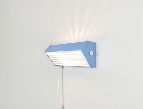Vintage brutalist light blue