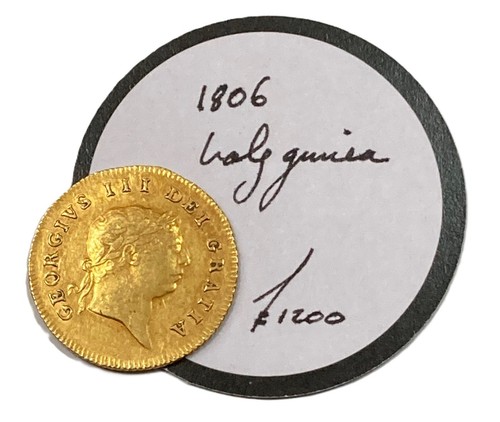 1806 george iii gold half - 1806,