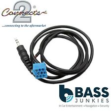 Blaupunkt iPhone Car Radio Stereo Aux Input Adaptor (Mini ISO Blue) 3.5mm Jack