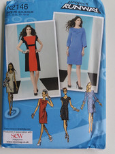 SIMPLICITY SEWING PATTERN K2588 PROJECT RUNWAY SIZES 12, 14, 16, 18, 20 NEW