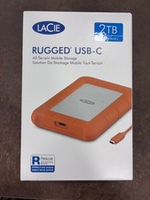 LaCie Rugged 2TB USB-C External Hard Drive