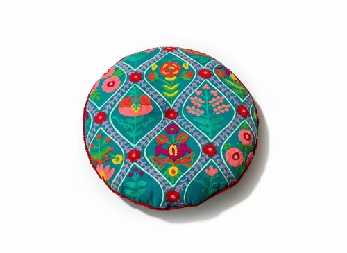 Round cushion cotton - cushion, indian