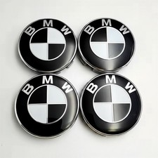 4x BMW Black White Alloy Wheel
