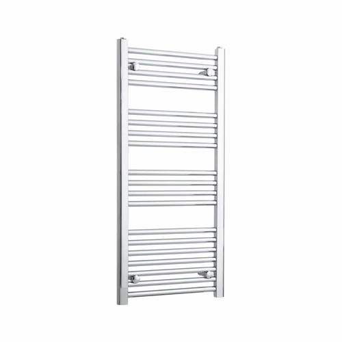 Chrome heated towel rail - heated,