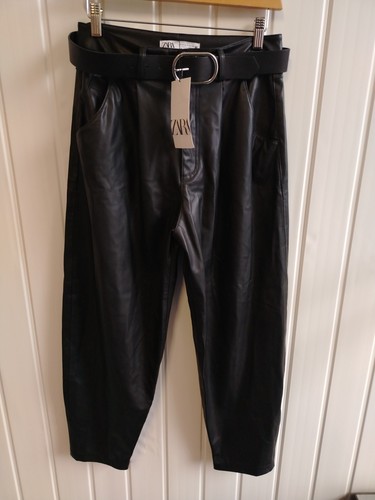 Zara faux leather belted - faux,