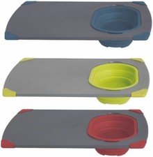Outwell Collaps Collapsible Kitchen Camping Cutting Board With Colander Red&Blue
