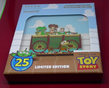 Disney JUMBO Enamel Pin Badge Pixar Loungefly Toy Stoy Sliding Feature LE2000