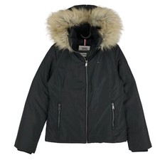 Tommy Hilfiger Women's TJW Hooded Down Jacket Black Size S