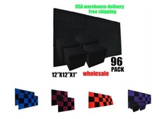 96PACK 12"X 2"X1" Acoustic
