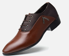 Men lace shoes block - lace,