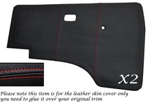 Red stitch door cards - door,