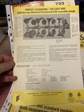 Bamford Bamfords Kvernelands 624 plough tractor brochure