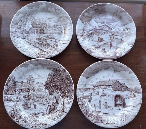 Set four seasons rural - set, of