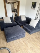 Raft Sectional Grey Sofa Set
