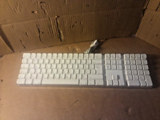 Apple A1048 Genuine Original White USB Wired UK QWERTY Keyboard TESTED
