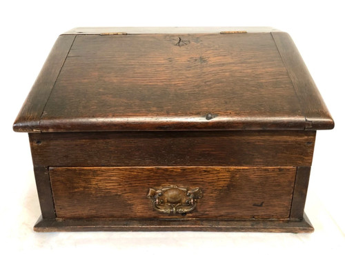 Antique victorian oak bible - oak,