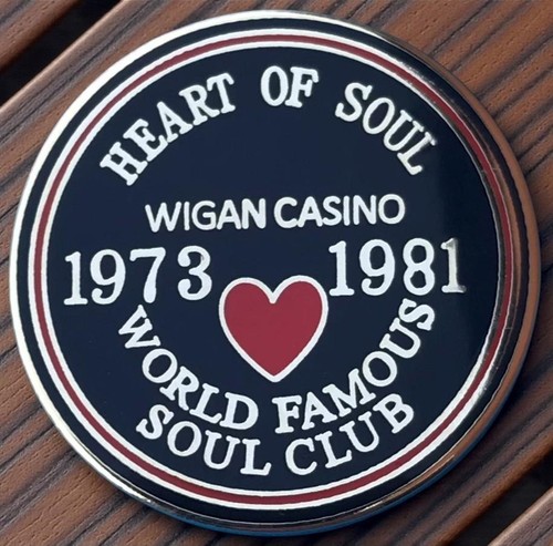 Northern soul badge wigan - -,