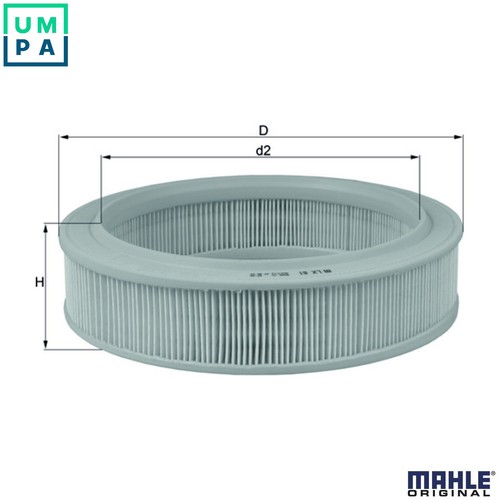 Air filter for renault - air, lx
