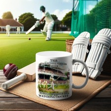 JACK RUSSELL TERRIER OWNER RATHER WATCHING CRICKET Mug - Ideal for Office Banter