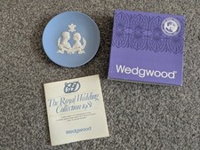 Wedgwood Jasper Ware Royal Wedding 1981 Tray / Plate, Boxed
