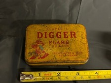 Vintage Digger Flake Tobacco Tin Advertising Piece Retro Item Unusual Curios 6