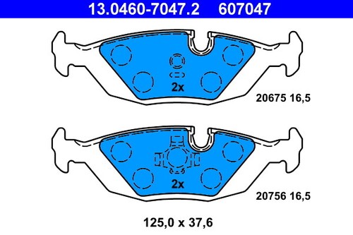Brake pad set disc - brake,