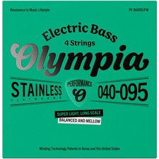 🎵 Olympia Electric Bass Strings – 4 String Stainless Flatwound – 045-095