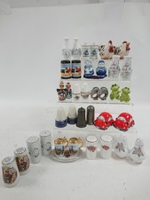 Vintage Novelty Salt and Pepper Shaker Bundle - Mixed Designs Collectible Unique