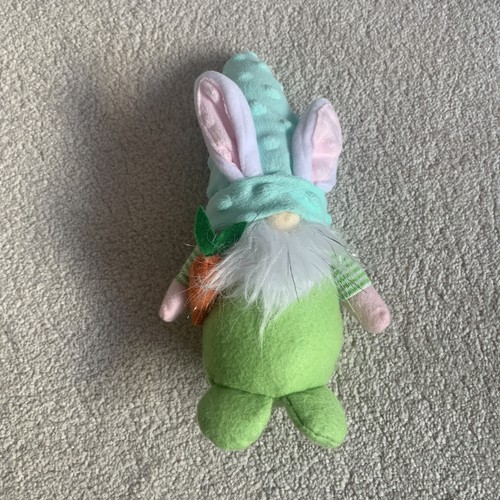 Plush bunny gnome holding - bunny,