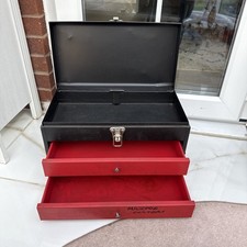 Metal large Storage Box Organizer Tool Box -L 46 X H 25 X D 24cm