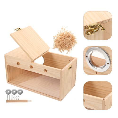 Wooden birdhouse nesting - birdhouse, box