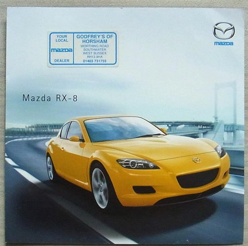 Mazda car sales - rx-8,