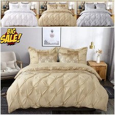 Reversible Duvet Set Quilt Cover Double King Size Bedding Set  With Pillowcase*